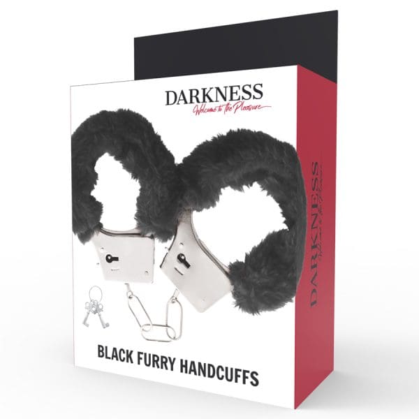 DARKNESS - BLACK LINED METAL HANDCUFFS 3